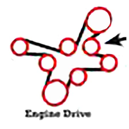 Aftermarket 504049425 Forage Harvester Engine Belt Fits Ford New Holland FR9050 FR9060 ENB40-0047